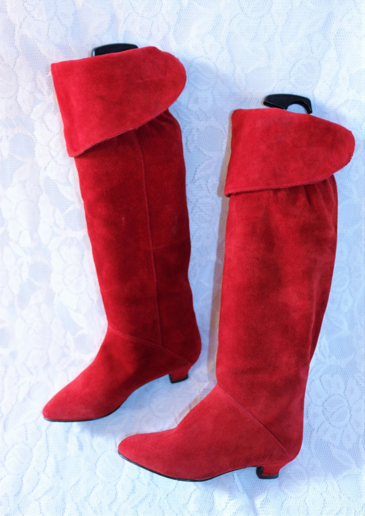 Flat red boots womens cheap