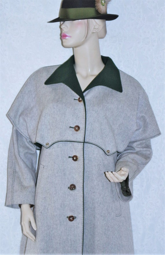 Loden traditional coat new wool 70s 80s Bavaria g… - image 9