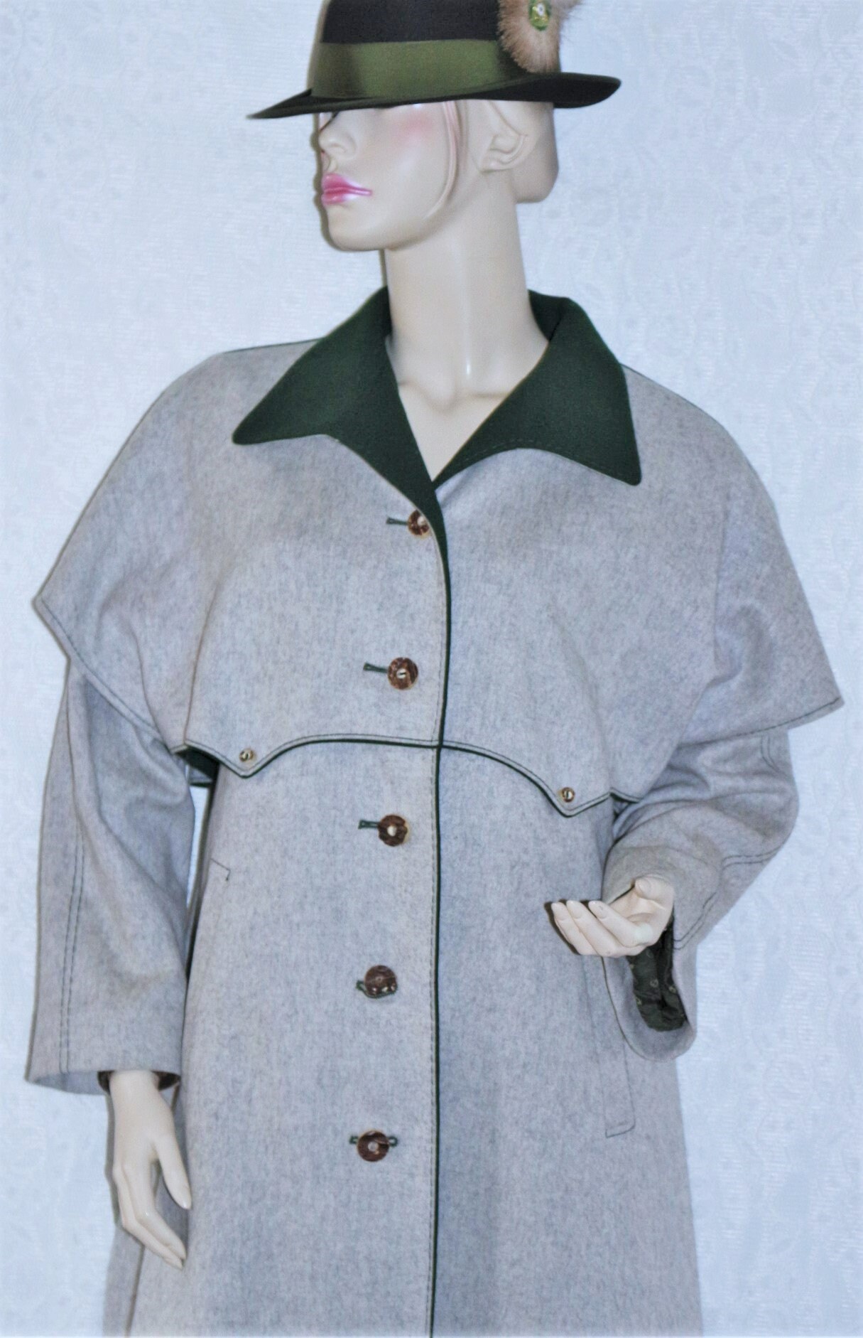 80s Trachten BAVARIA ボタン ローデンコート 80s Trachten BAVARIA コインボタン ローデンコート Rachor Trachten