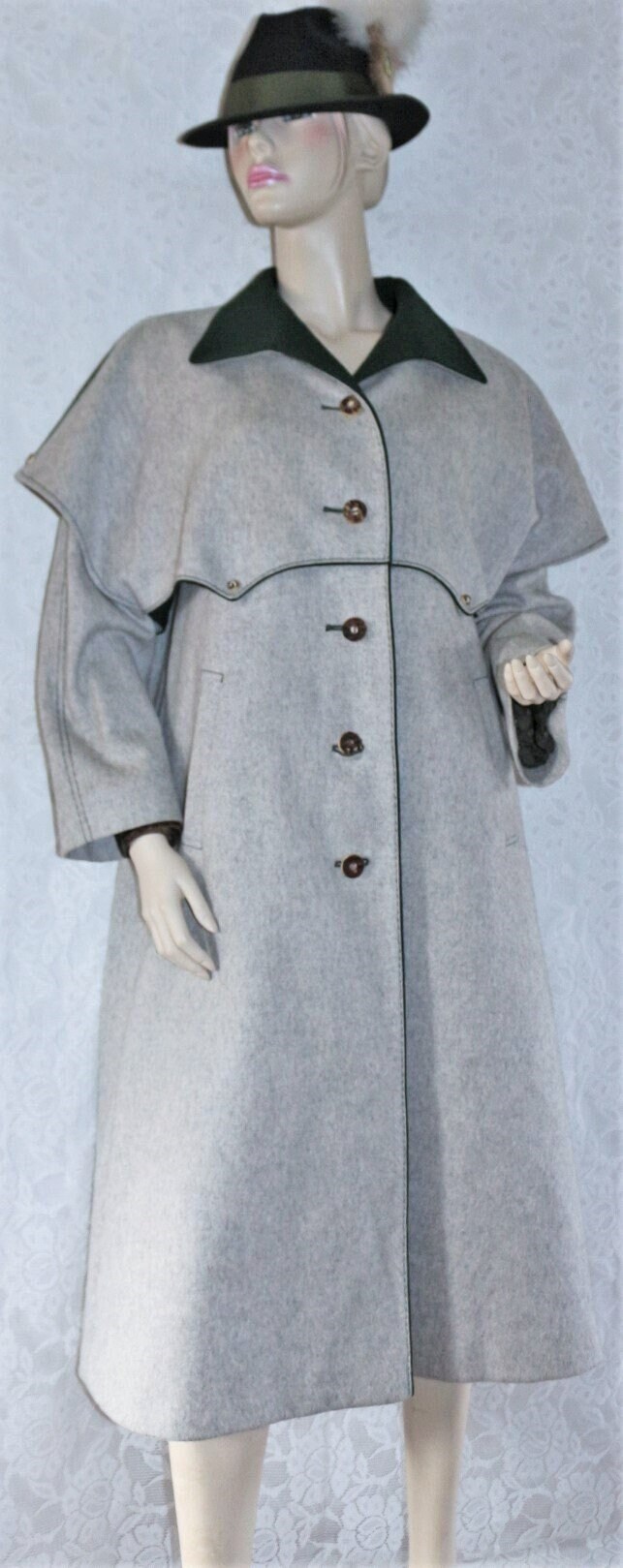 美品 ユーロヴィンテージBAVARIA LODEN wool long coat Mystical