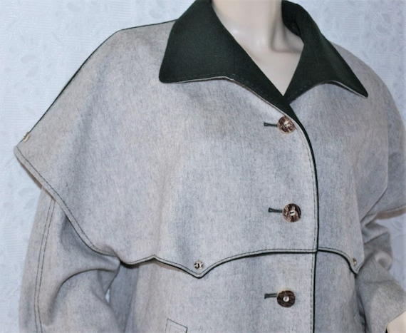 Loden traditional coat new wool 70s 80s Bavaria g… - image 4