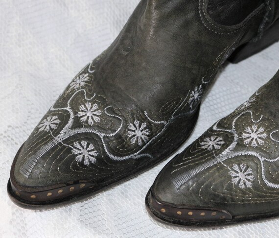 Cowboy boots leather y2k high quality EU/DE size … - image 3