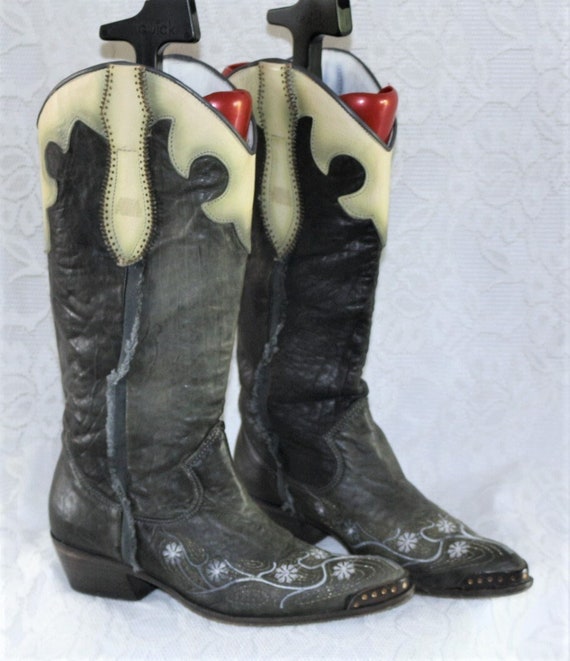 Cowboy boots leather y2k high quality EU/DE size … - image 1