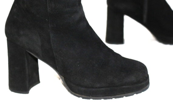 Platform suede ankle boots EU/DE size. 39 slim y2… - image 7