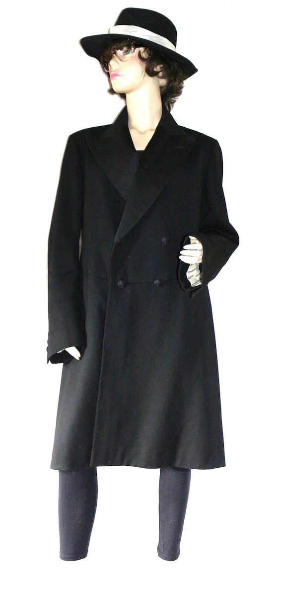 Frock coat true vintage coat EU/DE size. S/Meter … - image 3