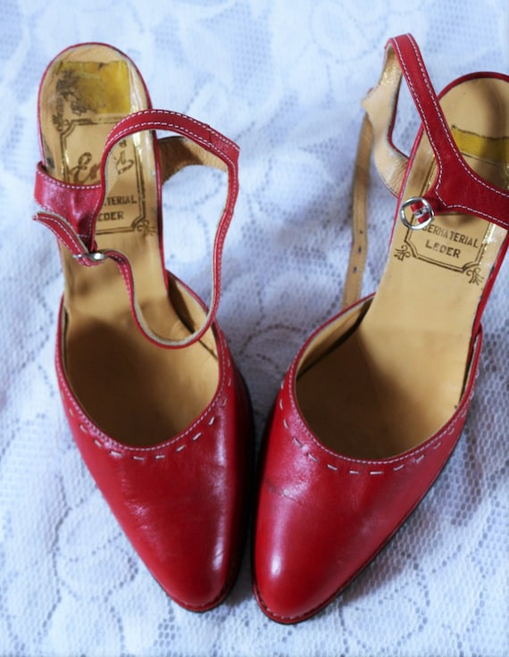 High heel pumps 10.5 cm strap vintage stiletto EU/DE … Gem — free download