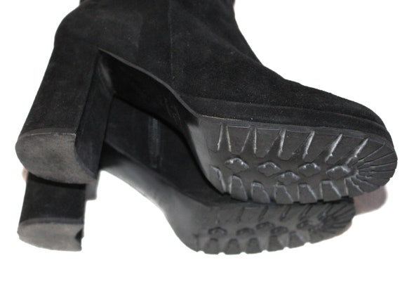 Platform suede ankle boots EU/DE size. 39 slim y2… - image 8