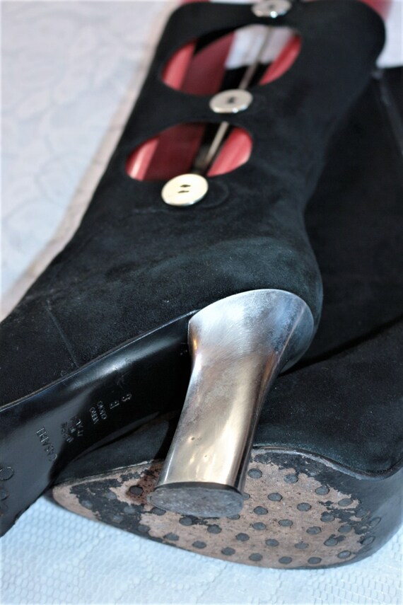 Bottes Femme Casadei Talons Hauts, Au-dessus Du Genou - Pointure 39, Cuir, Fait Main En Italie - Neuf Avec Défauts