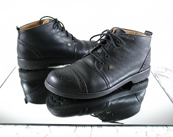 Veterschoenen Budapester EU/DE maat 36 zwart licht plat Finn Comfort 00s patroon comfortabel