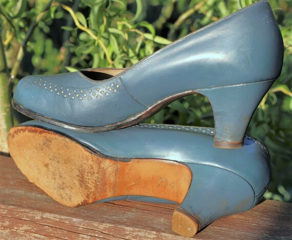 40s 50s Pumps true vintage shoes EU/DE size 36 (3… - image 3