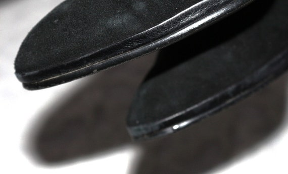 80s leather boots Gabor narrow shaft suede EU/DE … - image 7