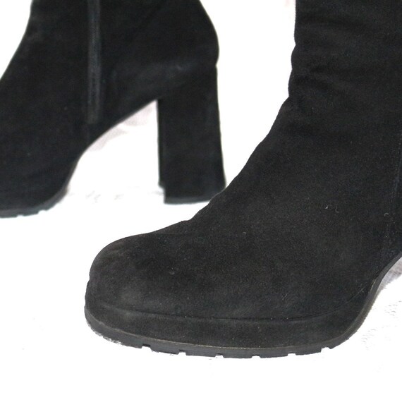 Platform suede ankle boots EU/DE size. 39 slim y2… - image 10
