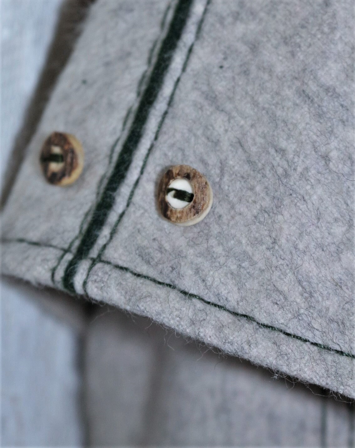 Loden Traditional Coat New Wool 70s 80s Bavaria Grey EU/DE Size