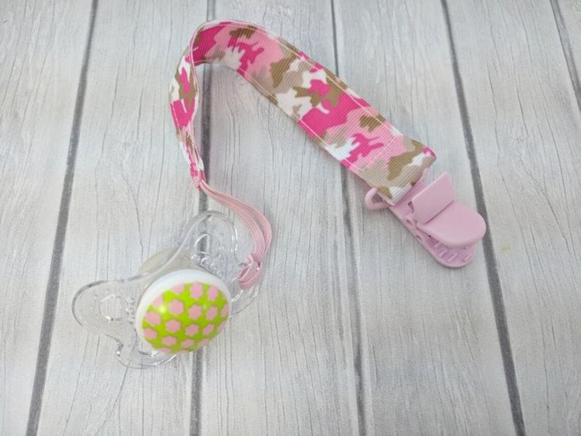 Camo Pacifier Clipbinki Clipnuk Clippaci Clipbaby Shower Etsy Norway
