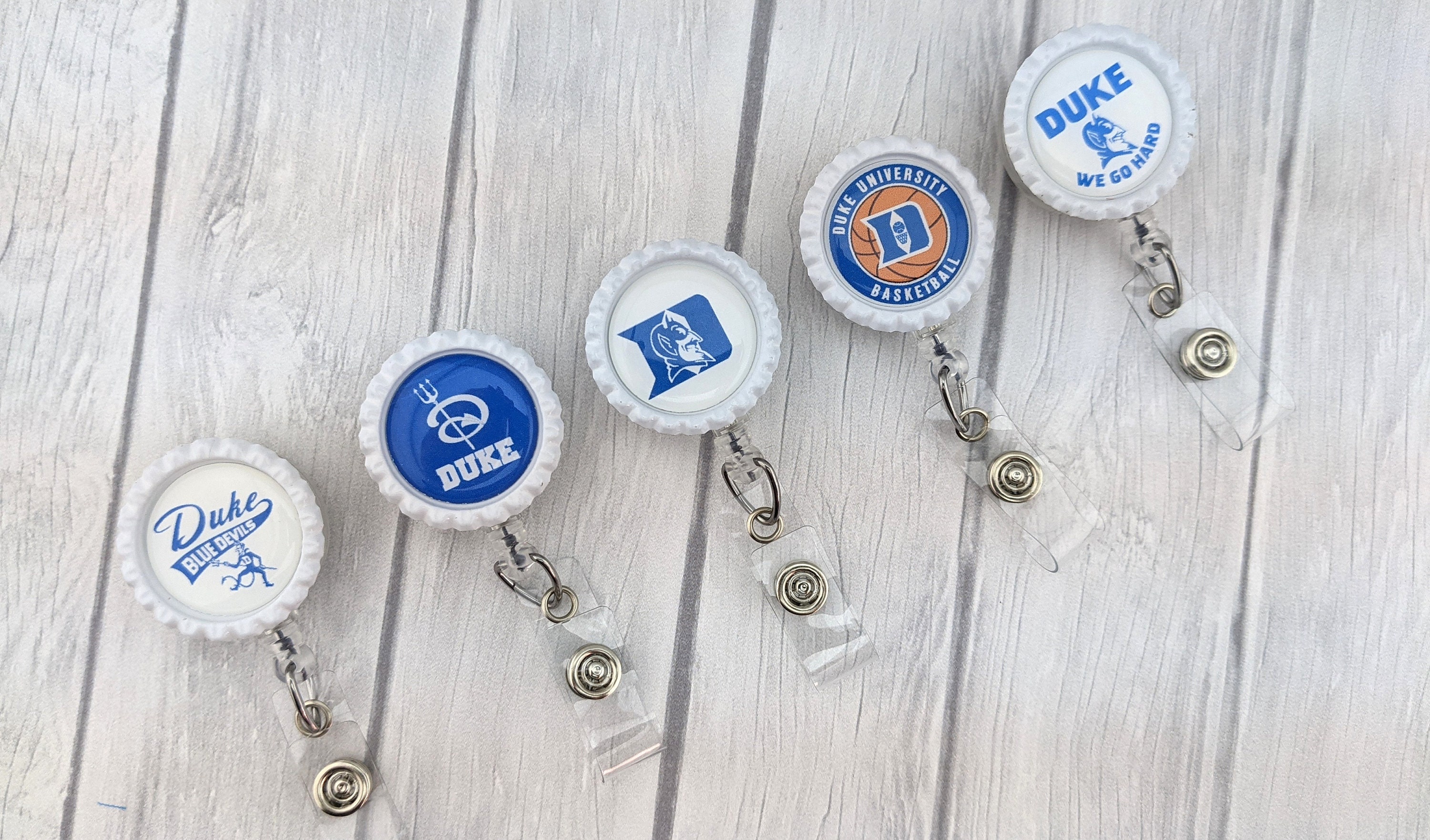 Duke Bottle Cap Badge Reel RN Badge Reel Nurse Badge Reel Etsy