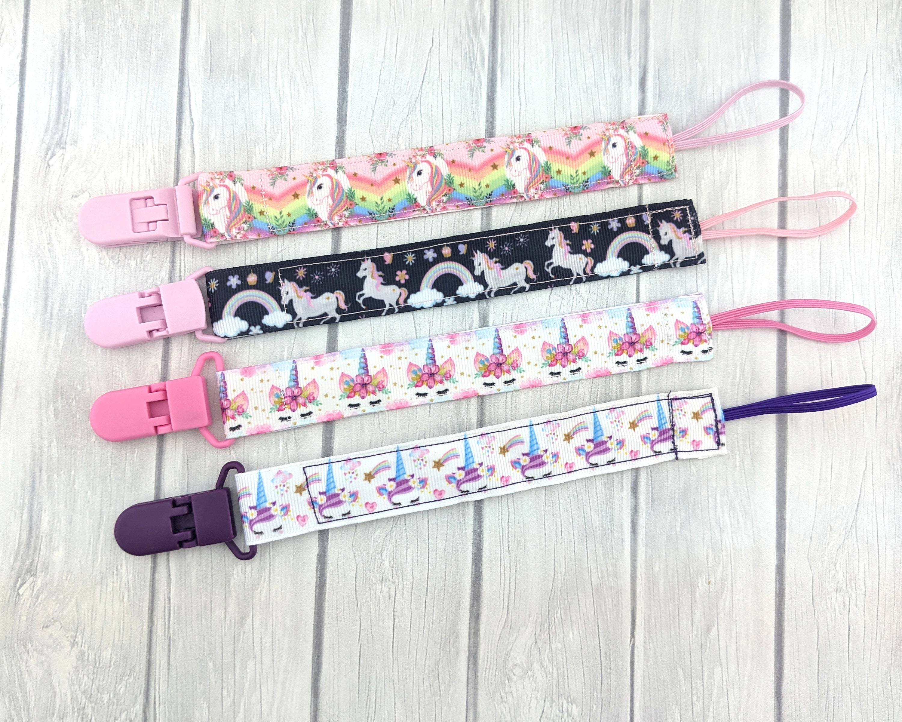 Unicorn Pacifier Clip Baby Shower Gift Newborn Gift New Etsy