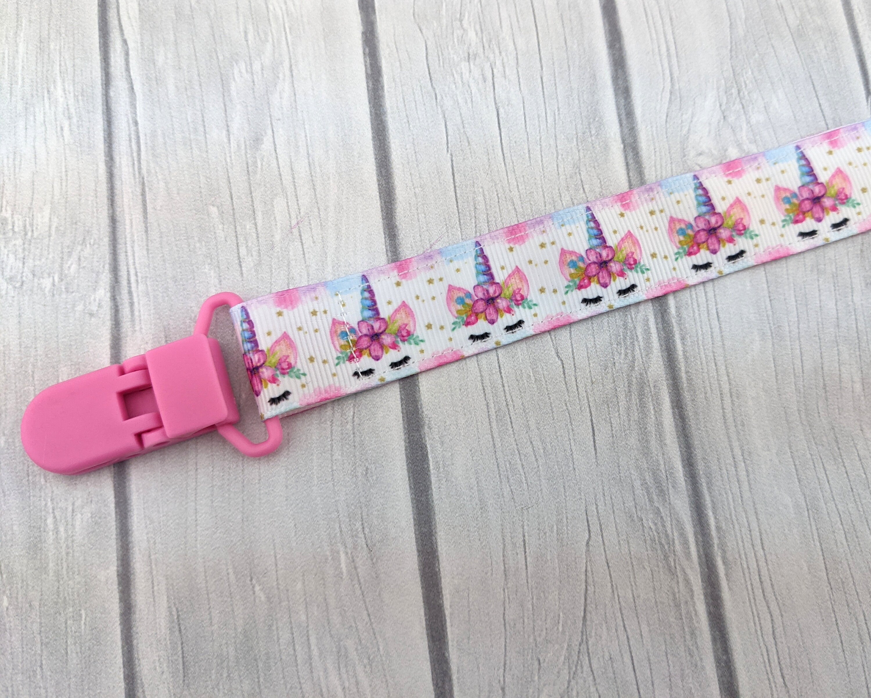 Unicorn Pacifier Clip Baby Shower Gift Newborn Gift New Etsy