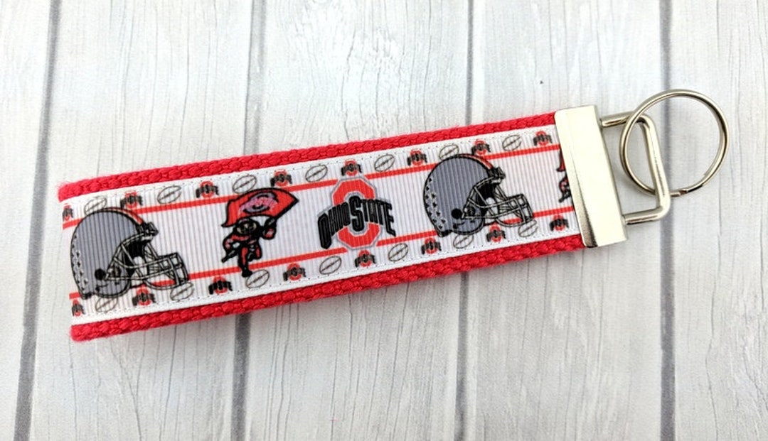 Ohio Fob Key Chain Ohio Sport Key Fob Ribbon Key Chain Key Etsy