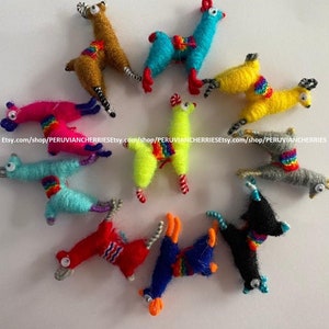 Kleine Lamas von 1,57 Zoll oder 4cm ohne Anstecknadeln, Hochzeitsgeschenke, peruanisches Lama, Lamaminiatur, Partygeschenk, Hochzeitsgeschenk