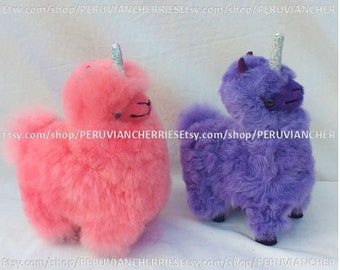 alpaca unicorn plush