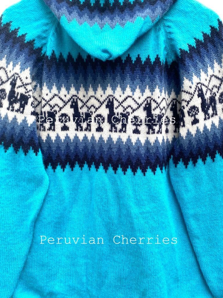 Light Blue Alpaca Sweater Unisex Alpaca Sweater Cardigan Etsy Canada