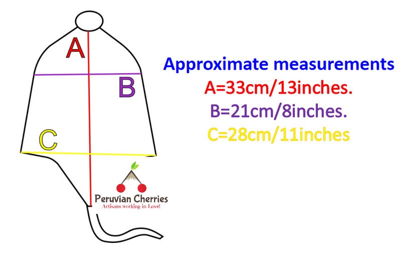 Blue with Orange Unisex Peruvian Alpaca Hat chullo with Earflaps 100% Lining Soft Fleece Lining Beanie hat alpaca chullo hat peru hat alpaca image 10