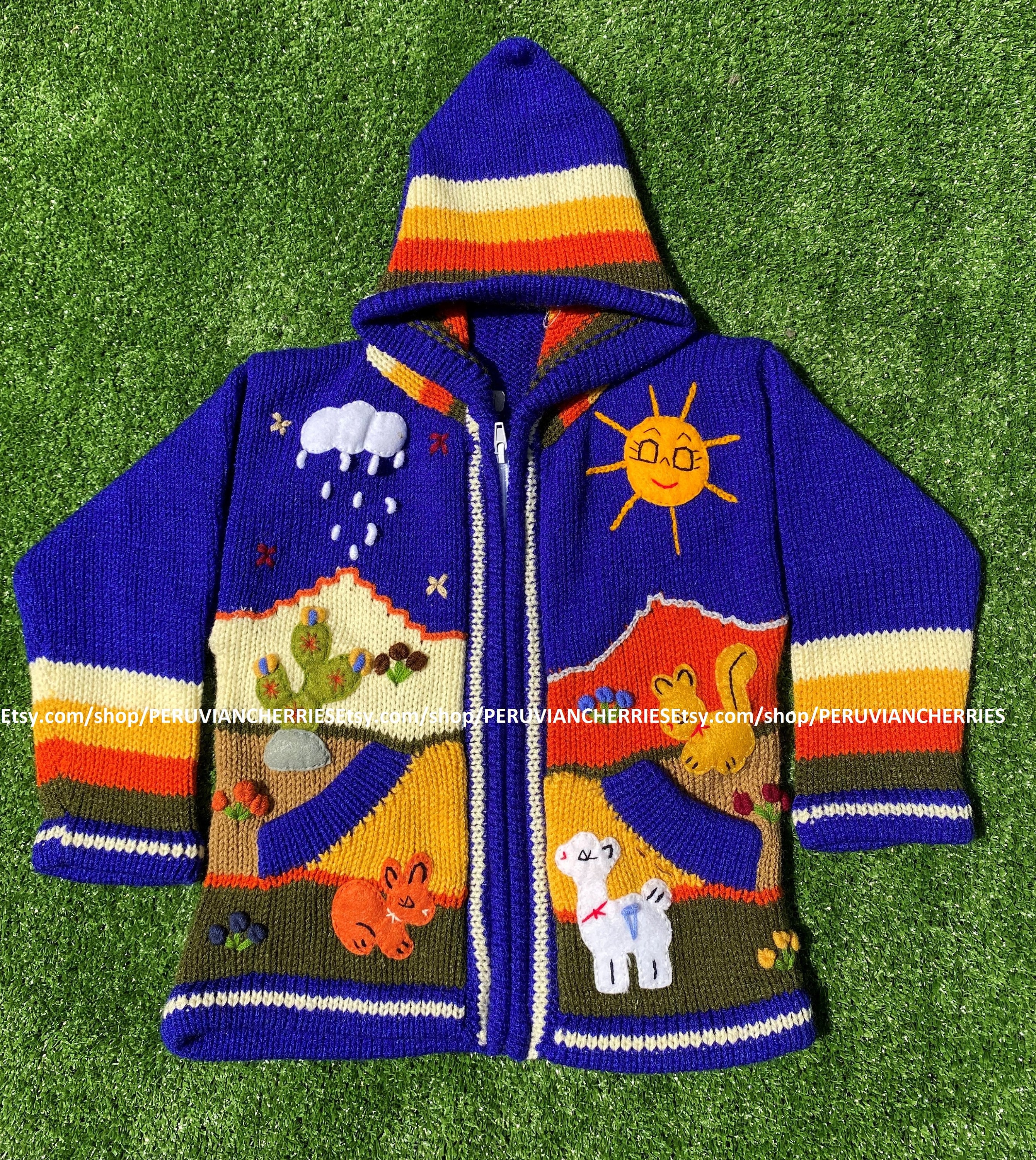 Child's peruvian cardigan cheap