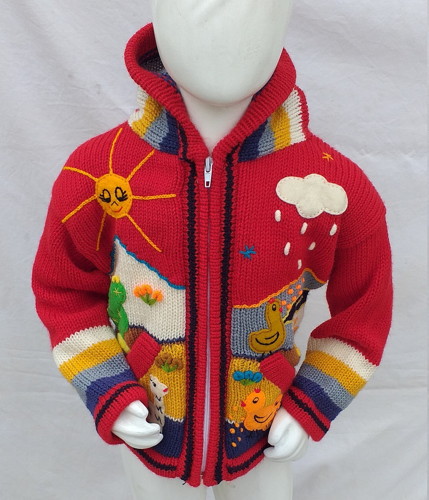 Children Peruvian Sweater Unique Peru Kids Wool Cardigan Etsy UK