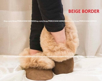 FREE SHIPPING! USA Canada Europe Best Alpaca Slippers Unisex, Alpaca fur slippers, peruvian slippers, alpaca slippers, peru slippers