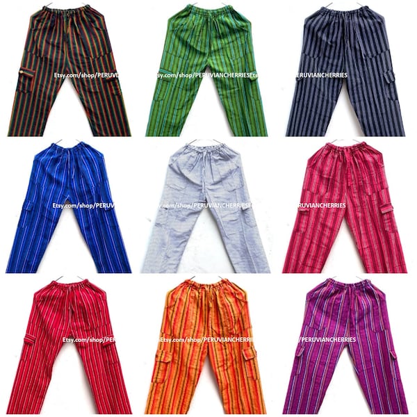 Funky Peruvian Stylish Pants from South America! Peruvian Pants! Best Quality Cotton Acrylic - Original Colors