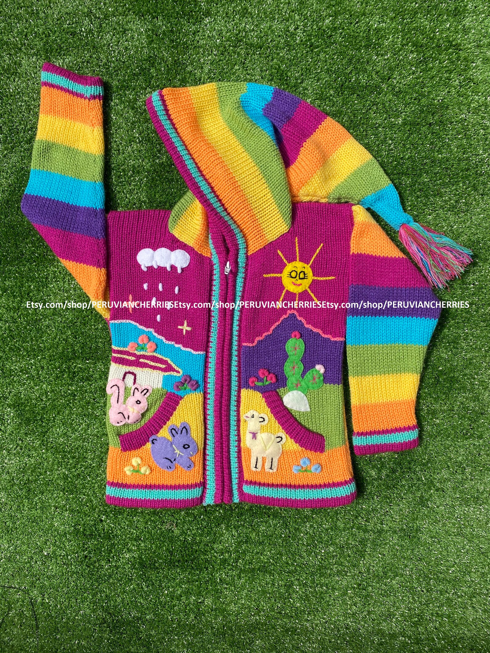 Children Peruvian Sweater Unique Peru Kids Wool Cardigan Etsy UK