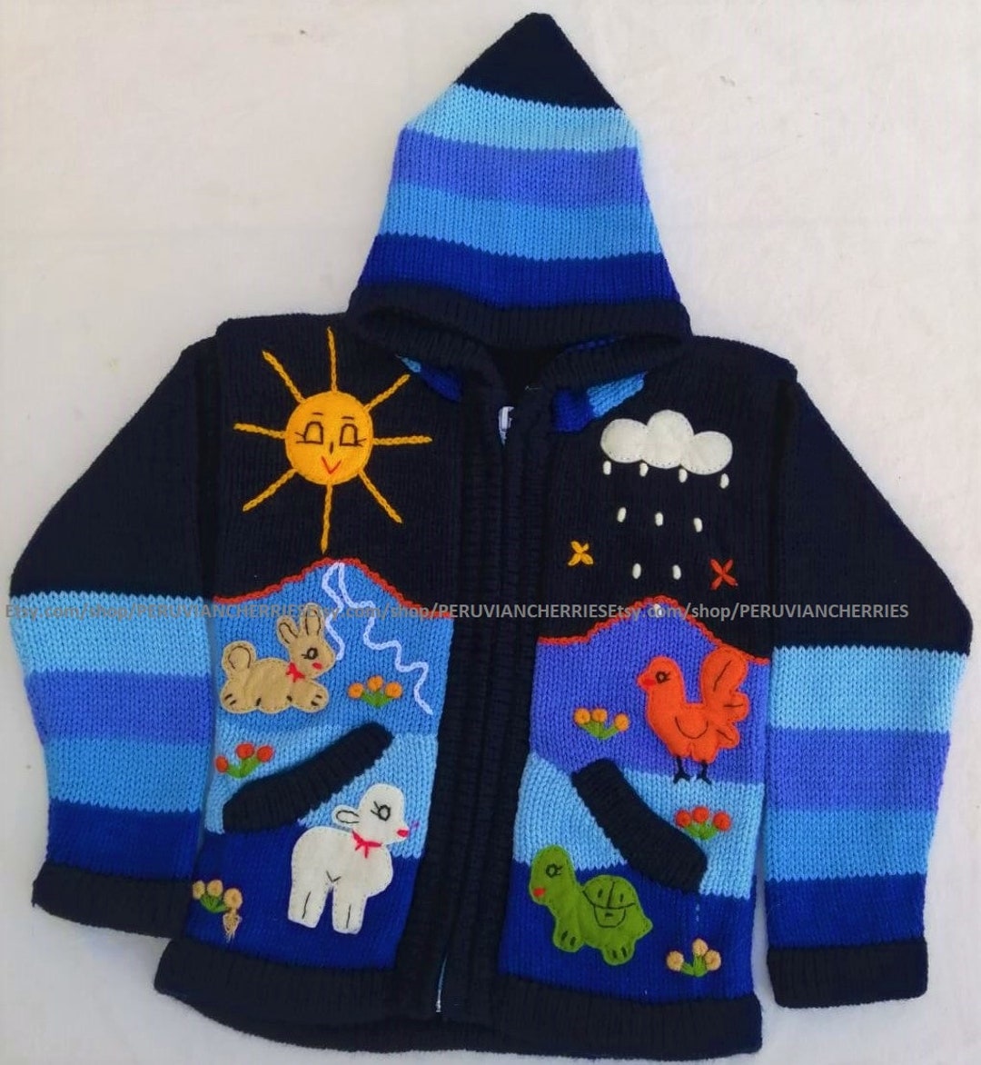 Peruvian childrens cardigans cheap