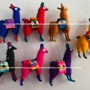 Small doll llamas of 2.36inches or 6cm without pins, wedding favors, peruvian llama, llama miniature, party favor, wedding special gift