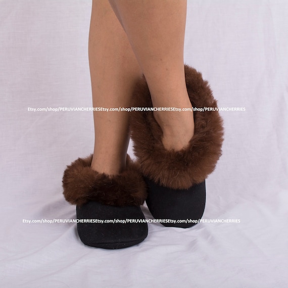 FREE SHIPPING Canada Europe Alpaca Slippers Unisex -