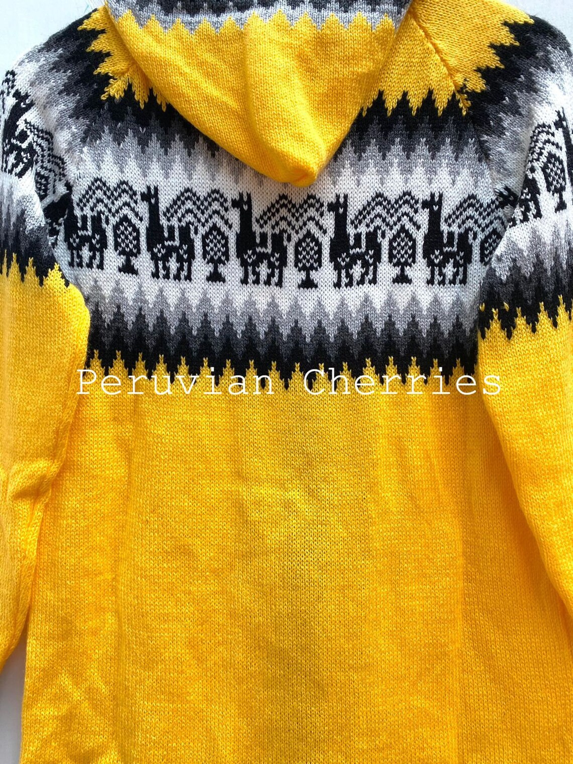 Yellow Alpaca Sweater Unisex Alpaca Sweater Cardigan Etsy