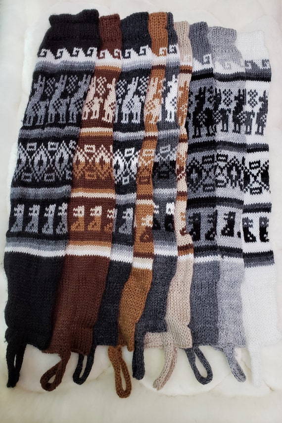 SZ 10 TO 12 ANDEAN 1 PAIR 100/% ALPACA WOOL YARN SOCKS NEW WITH DESIGN WARM