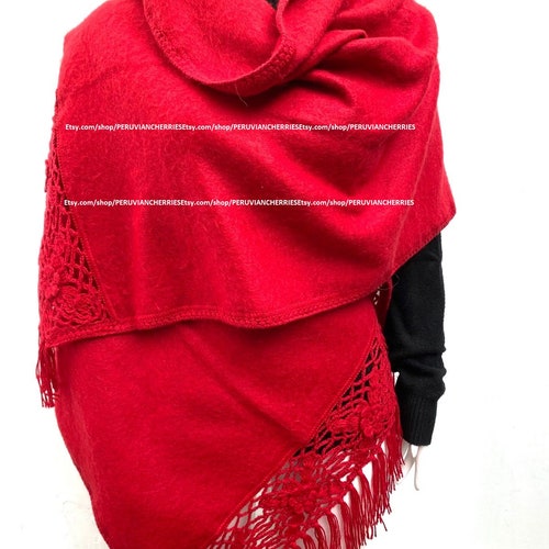 Red Alpaca shawl, scarves women, beautifully peruvian outlets alpaca scarf, shawl alpaca, scarf peruvian, Alpaca wool pashmina, alpaca wrap.