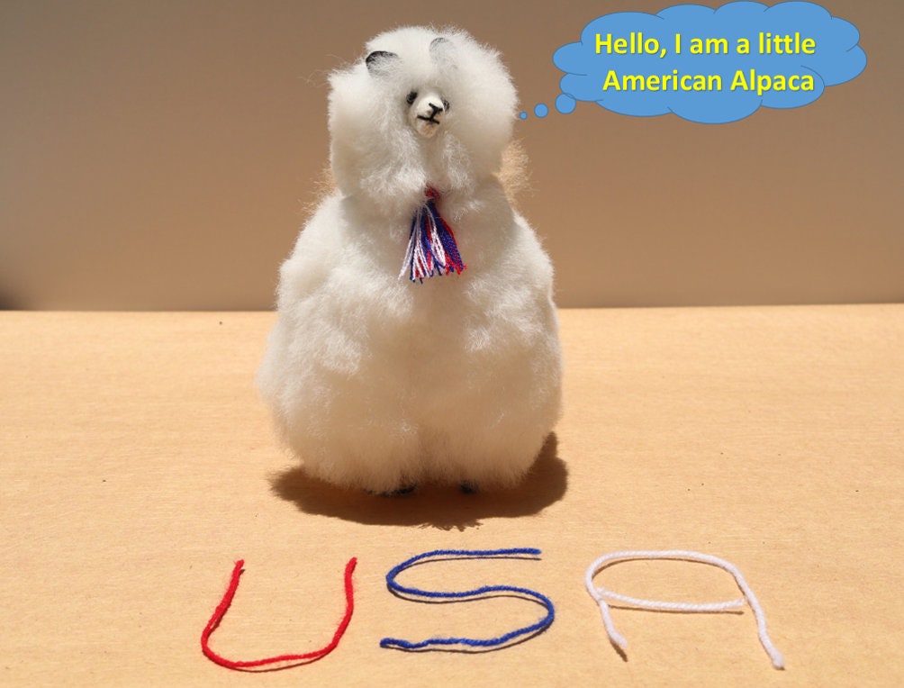Free Shipping! 100 Percent Alpaca Fur Alpaca Plush Very Soft Cute Peruvian, Alpaca stuffed animal