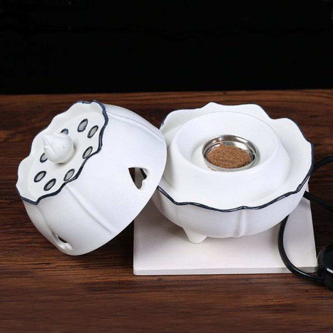 Electric Incense Burners Agarwood Burner Essential Oil Etsy