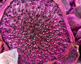 100% Freeze Dried Sliced Red Dragonfruit | Fruit Tea | Tropical Fruit | Exotic Fruit | Harvesting At The Farm Of Vietnamese Farmers