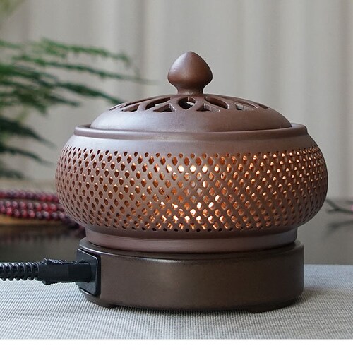 Electric Incense Burners Agarwood Burner Essential Oil Etsy