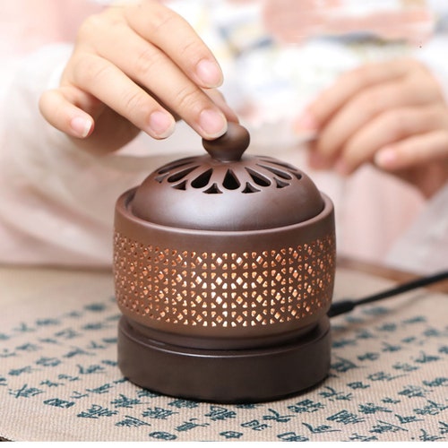 Electric Incense Burners Agarwood Burner Essential Oil Etsy