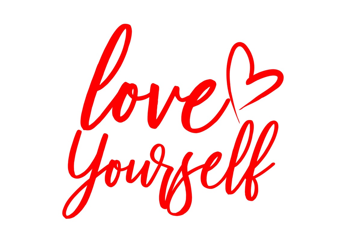 Love Yourself Wall Print Mental Health Inspirational Quote | Etsy