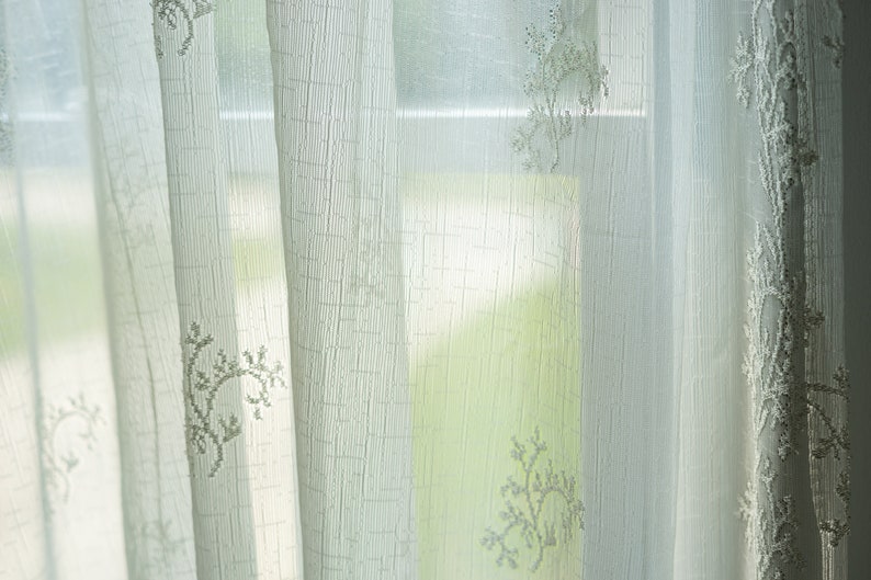 Vintage Lace Curtain Etsy