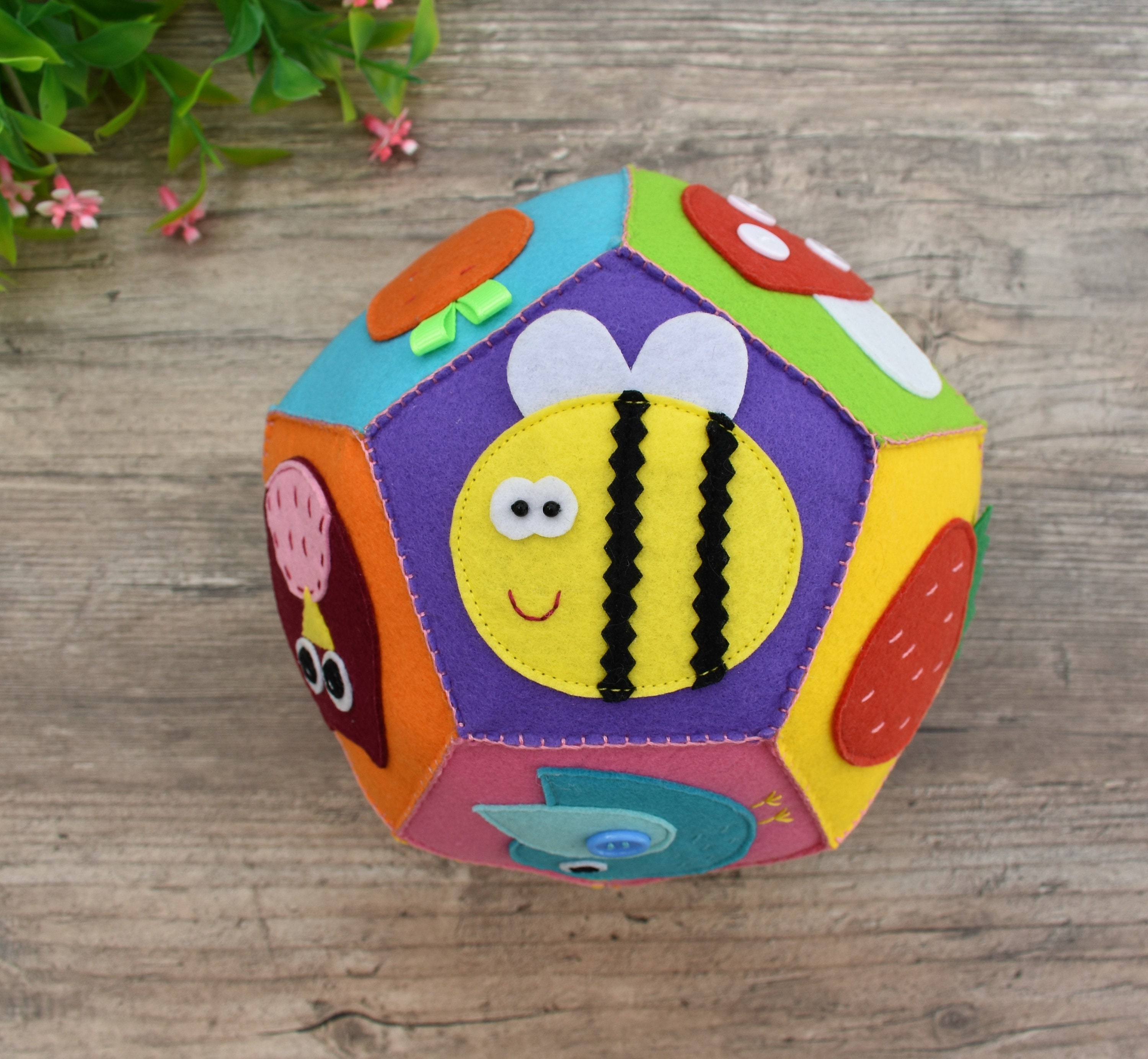 Baby Sensory Ball PDF Pattern Organic Soft Ball for baby Etsy