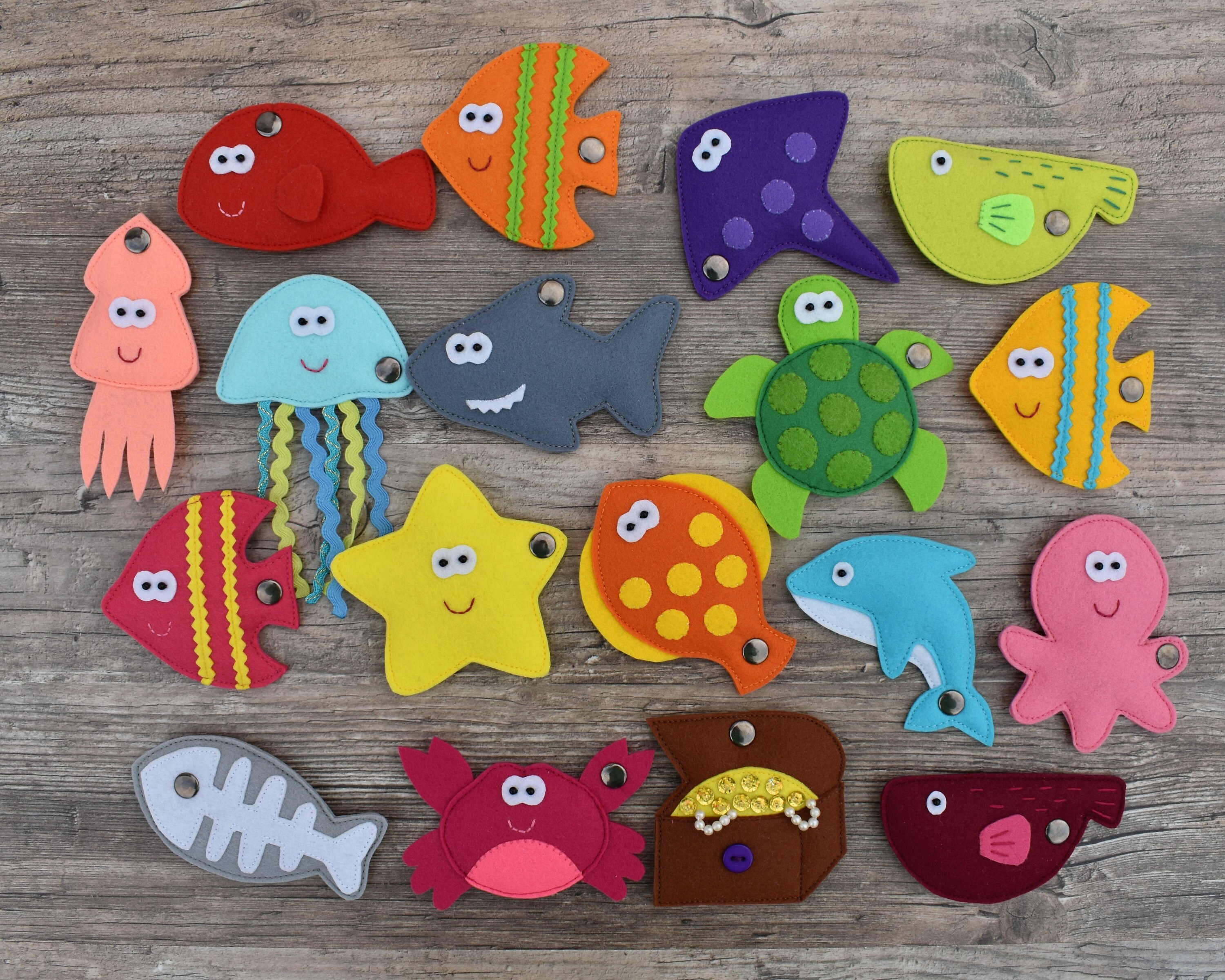 Felt Fishing Game PDF Pattern Felt Fish PDF Etsy