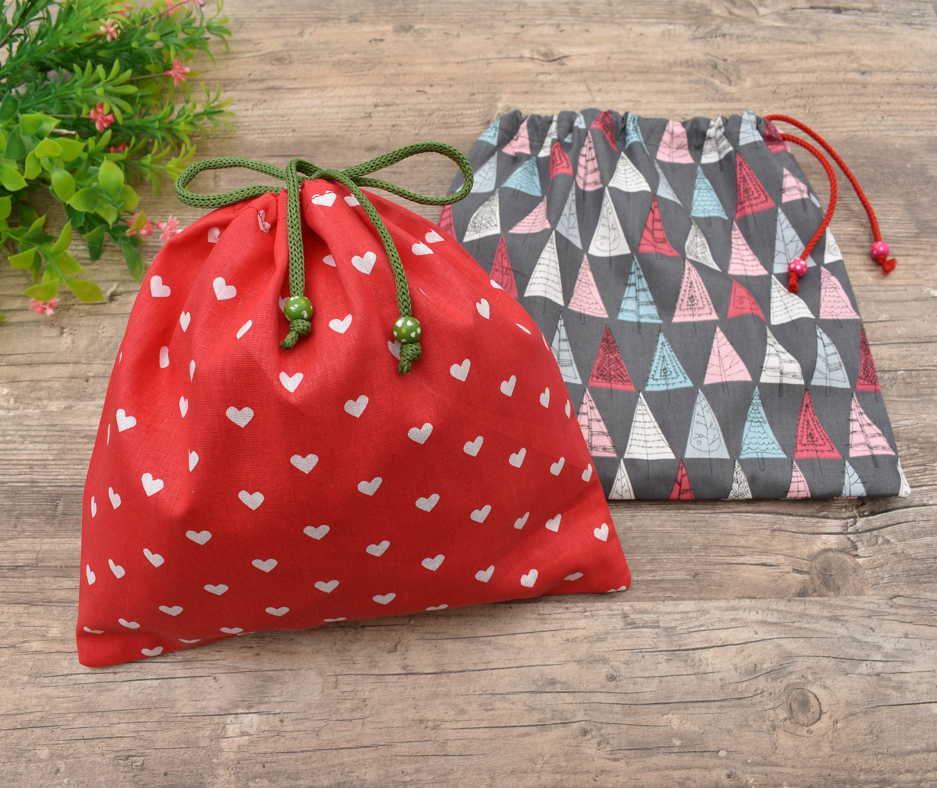 Fabric Gift Bag Sewing Pattern Drawstring Bag sewing Etsy