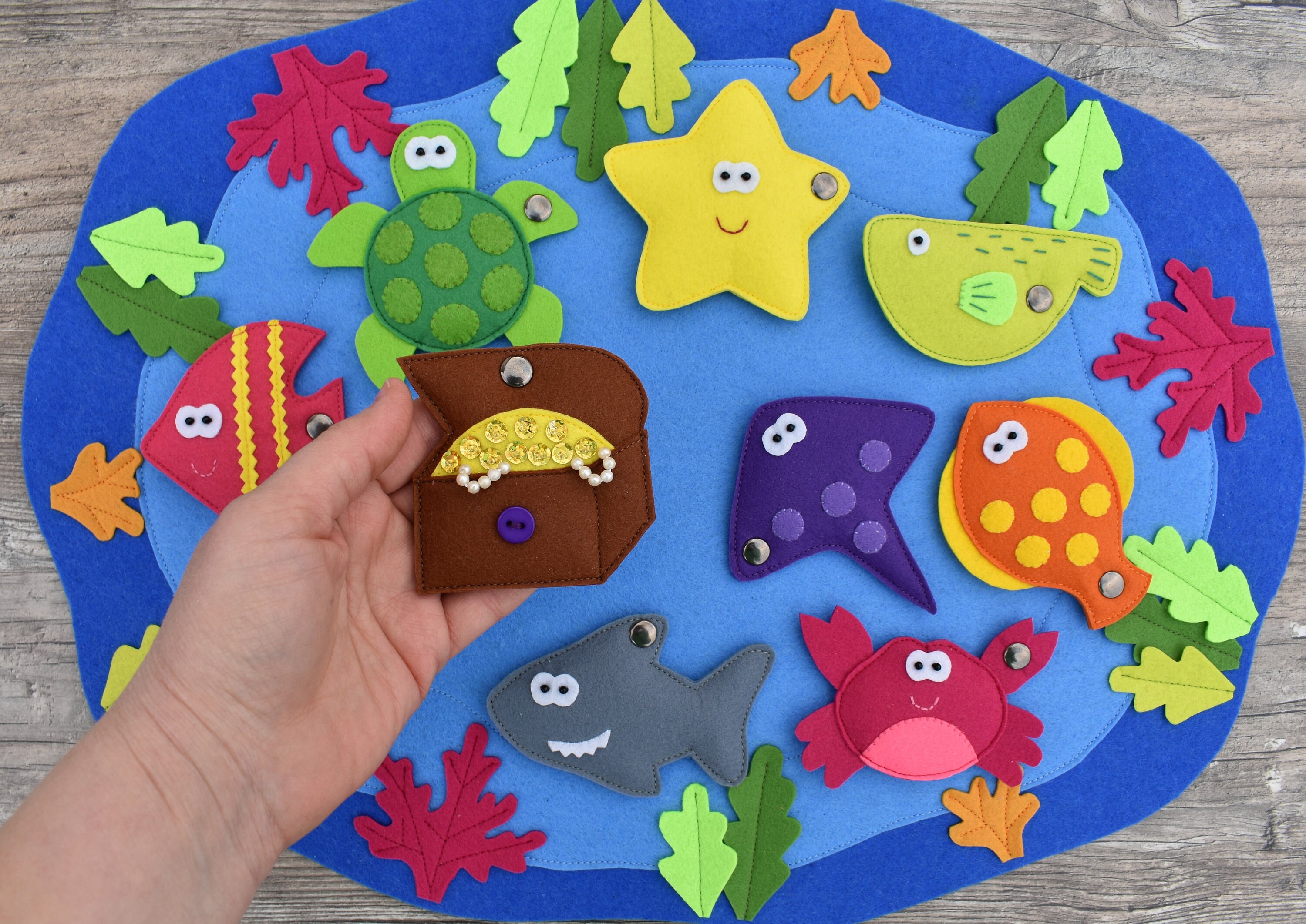 Felt Fishing Game PDF Pattern Felt Fish PDF Etsy