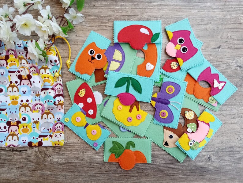 Felt Puzzle Pattern Sensory Puzzle for kids Felt Pattern Felt Etsy