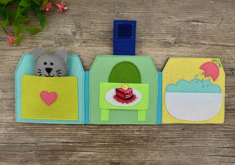 Felt Quiet Pocket Book for toddlers PDF Pattern Felt Etsy